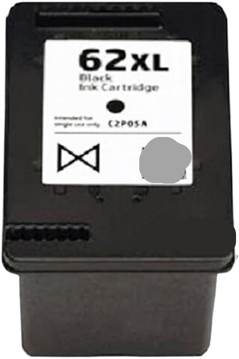 Compatible Refilled Ink Cartridge Compatible with 62 Compatible with 5640 5642 5643 5644 5646 5660 5664 5665 7640 7644 7645 E- Printers(1pk-Black)