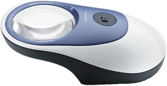 Eschenbach No. 1586201 Powerlux LED Illuminated 5.0x - 20D (Warm Light 3000 K) Stand Magnifier - 3 Inch Lens