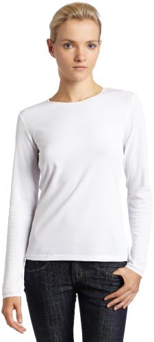 Cuddl Duds Womens Softwear Lace Edge Crew Neck Long Sleeve