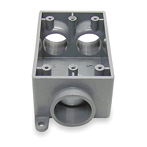 Weatherproof Box, 1Gang, 3 Inlet, PVC