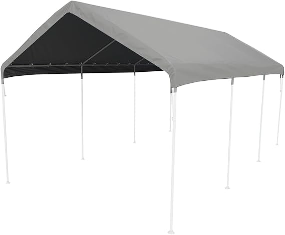 King Canopy Replacement Drawstring Cover 10-Feet by 20-Feet, fits 10-Feet 8-Inch by 20-Feet A-Frame, Silver