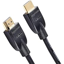 Amazon Basics High-Speed HDMI 2.0 Cable for TV/PS5/Xbox/Roku/Blu-ray, 4K@60Hz, 18Gbps, 2160p, 48 bit, 10 ft, Black