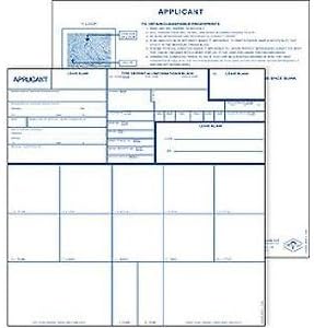 Fingerprint Cards, Applicant FD-258, 100 Pack