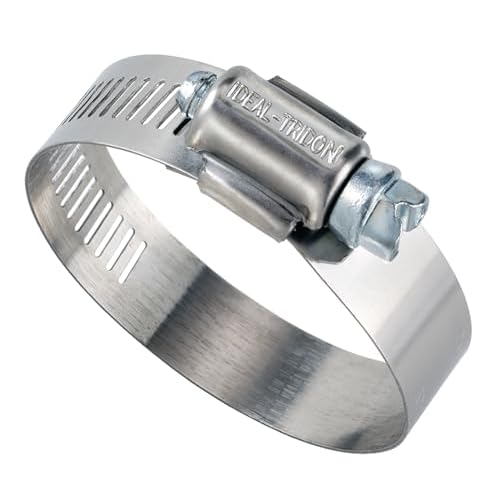 Ideal Tridon 5028051 Stainless Steel 50 Series 201301 Worm Gear Hose Clamp, General Purpose, 28 SAE Size, Fits 1-14-1-58 Hose ID, 32 mm - 57 mm Hose OD Range Pack of 10