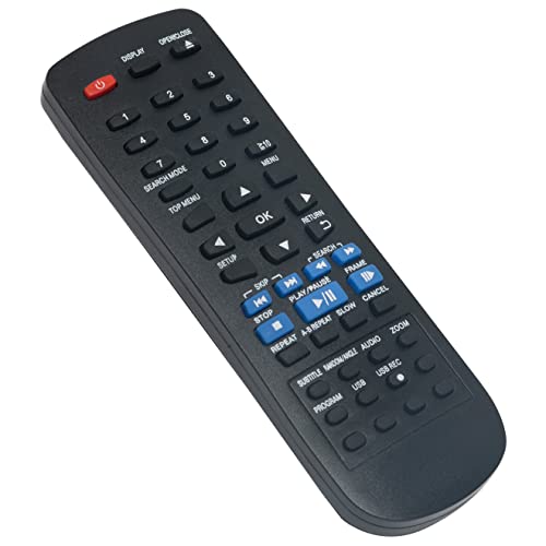 N2QAYA000015 Remote Control Replace fit for Panasonic DVD CD Player DVD-S68 DVD-S500 DVD-S48 DVD-S485 DVD-S700 DVD-S500EP-K DVDS68 DVDS500 DVDS48 DVDS485 DVDS700 DVDS500EPK