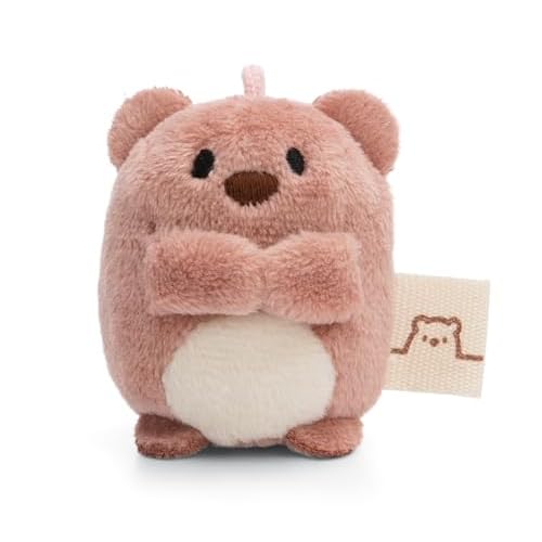 Nomo Bear Plush Toy 5 cm Brown - Plush Cuddly Toy Cute Plush Toy for Kids and Adults - Great Gift Idea