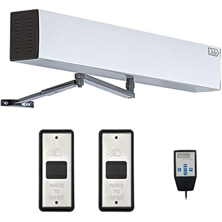 Automatic Door Opener, Pair with 2 Hardwired Slim Touchless Activation Swtiches