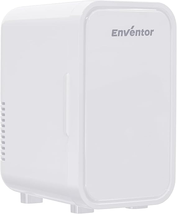 Enventor Mini Fridge 6 Litre/ 8 Can, Portable Cooler and Warmer, AC+12V DC