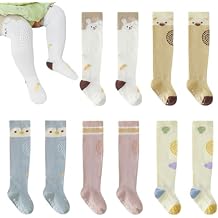 Toddler Baby Knee High Non-skid Socks Boy Girl Non Slip Socks Infant Crawling Stockings for Spring Summer Autumn