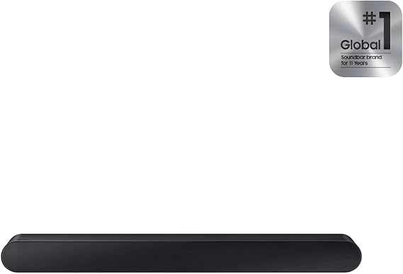 Samsung Soundbar, B-Series (HW-B400F), 2.0ch with Built-in Woofer, Voice Enhance & Night Mode, Surround Sound Expansion, Adaptive Sound, Movie & Gaming