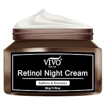 Vivo Per Lei Retinol Night Cream - Retinol Cream for Face - Anti Aging Moisturizer for Women - 1.76 Oz.