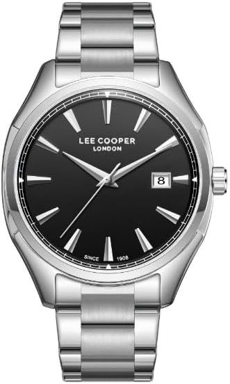 LEE COOPER Men's Analogue Silver Metal Strap Wrist Watch LC08007.350