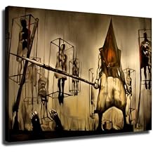 Silent Hill Movie Poster Wall Painting Canvas Painting Wall Art Poster for Bedroom Living Room Decor Gift (24x36inch-No Framed)
