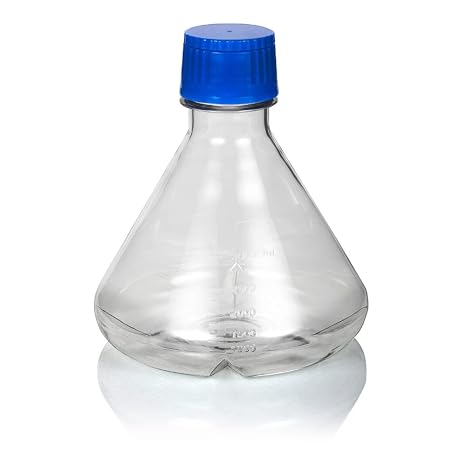 FBC3000S Fernbach Flask with Baffled Base, 3000ml, 230.5" Length x 250" Height (Pack of 3)