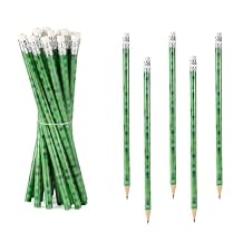 20pcs Pixel Pencils, Pixel Theme Party Supplies Wooden Pencils with Eraser Classroom Stationery Prizes Birthday Party Favors Supplies for Kids Boys School Office