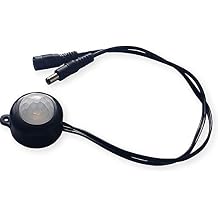 DC 6V 12V-24V 5A PIR Motion Activated Body Sensor Switch with DC Cable for LED Strip Light RectangleWithout Light Sensor, White