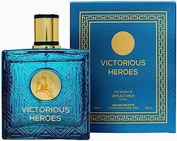 Victorious Heroes Blue Eau De Toilette 3.0 oz EDT Cologne Pour Homme