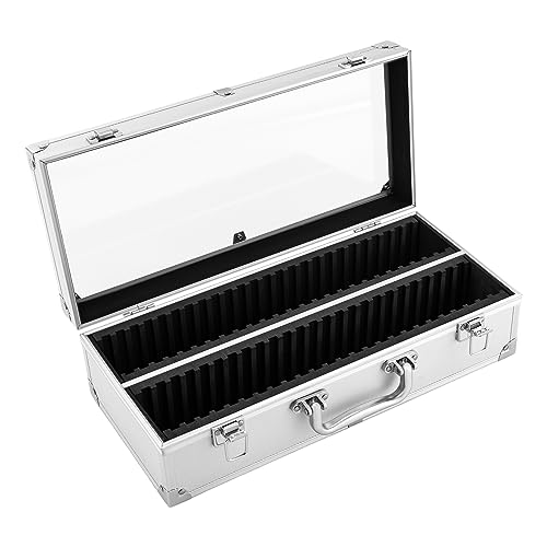 Aluminum Coin Storage Box, Certified-Style Coin Holders HPL Ursae Minoris Elite Aluminum Boxfor 50 Certified NGC, PCGS, ANACS, Lighthouse