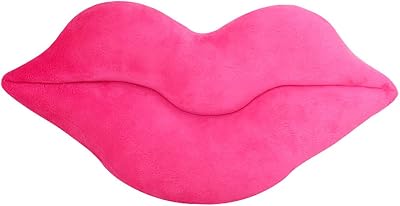 Red Velvet Lip Shaped Pillow Hot Pink Pillows Love Cushion Funky Throw Pillow Bed Living Room Decorative Pillows hot Pink Lip, 50 cm