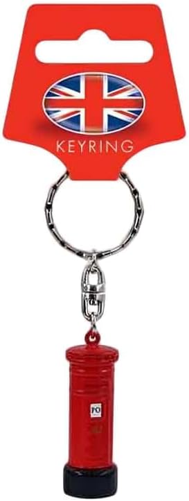 London Souvenir/ Gift Die Cast Metal Keyring - 3D Red Post Box