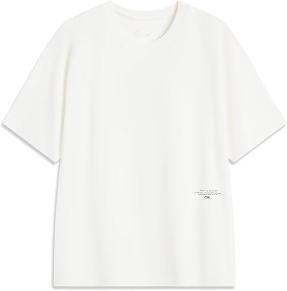 LI-NING Sports Style Series Unisex S/S T-Shirt Ice-Cool Comfortable Moisture-Wicking Relaxed Fit Casual Wear AHSV177
