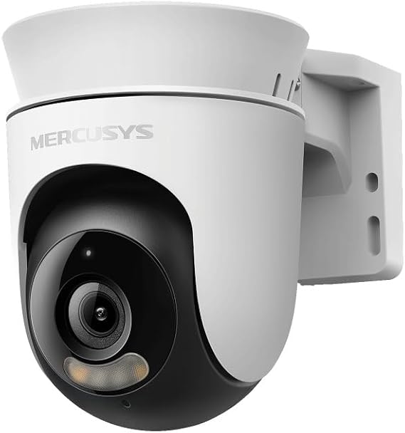 Mercusys MC500 | 1080p Dış Mekan Güvenlik Kamerası | 360° Görüş | Renkli Gece Görüşü | Akıllı Takip | IP65 Hava Koşullarına Dayanıklı | microSD & Bulut Depolama | SmartThings, Google Home, Alexa