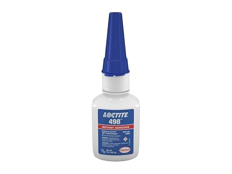 Loctite 498 Super Bonder 442-49850 1oz Instant Adhesive, Thermal Cycling Resistant, Clear Color