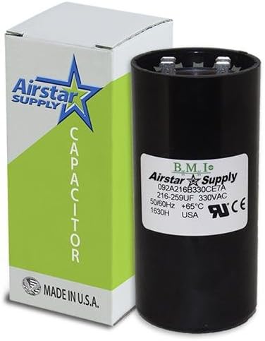 216-259 uF x 330 VAC - BMI Start Capacitor # 092A216B330CE7A - Made in The USA