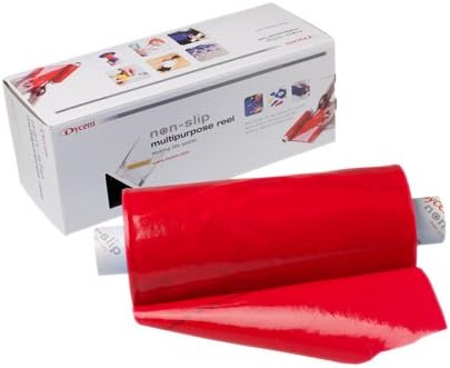 Dycem Non Slip Material, Roll, Red, 16"X6-1/2 Foot