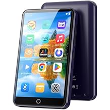 80GB MP3 Player with Bluetooth and WiFi, Android MP3 & MP4 Players with 4" Touchscreen and Speaker, MP3 Music Player with Spotify, Audible, Amazon Music, Play Store (Purple)