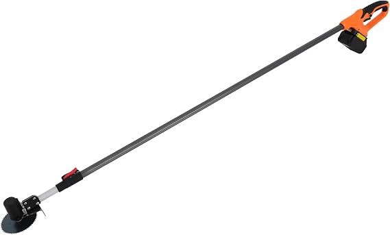 Cordless Pole Saw, Adjustable Electric Pole Saws for Tree Trimming, Battery Powered Pole Hedge Trimmer with 2 Blades & Lithium Battery for Orchards, Farms, Botanical Gardens