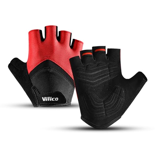 Fingerless Cycling Gloves for Men Women, Bike Gloves for Men Bicycle Accessories, Guantes para Bicicleta Hombre Guantes Ciclismo Hombre