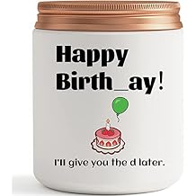 Funny Birthday Gifts for Girlfriend, Wife, Her, Fiancee- Unique Couple Happy Birthday Gift Ideas- Gag Women Bday Party Candle Presents from Boyfriend Husband Fiance Him- Lavender