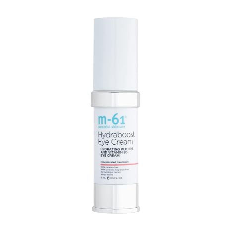 m-61 Hydraboost Eye Cream - Moisturizing, Firming Undereye Cream with Hyaluronic Acid, Glycolic Acid, Vitamin B5 & Peptides | For All Skin Types | Derm & Allergy Tested | Made in USA - 0.5 Fl Oz