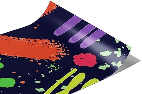 Rwraps 90s Retro Jump Around Gloss Vinyl Film Wrap 59in x 1ft Vinyl Vehicle Car Film Sheet Roll