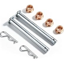 OUKENS Metal Door Hinge Pins Kit, Front Driver Side Door Hinge Pin Replacement Fitscreen Door Hinges Replacement for Ford Mustang 1994-2004, Includes 2 Pins 4 Bushings 2 Screws