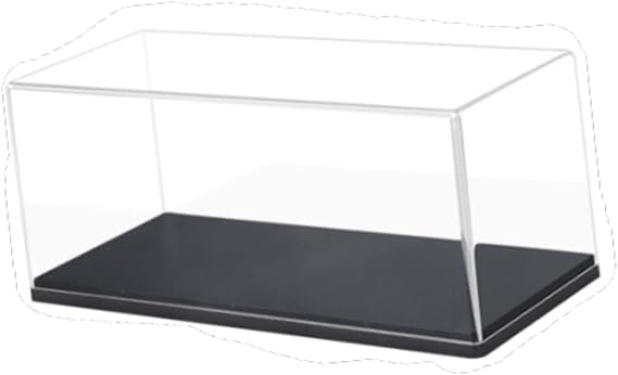 Acrylic Model Car Display Case with Black Base, 1:32 Scale Clear Display Case, Diecast Model Car Showcase, Dustproof Storage Organizer for Model Vehicles Figures Memorabilia, Style A 19x8.4x8.1cm