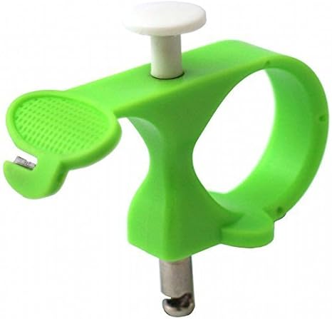 Needle Puller, 3 in 1 Thread Cutter Sewing Thimble Shielded Protector Pin Needles Quilting Craft Accessories DIY Sewing Tools(Green)