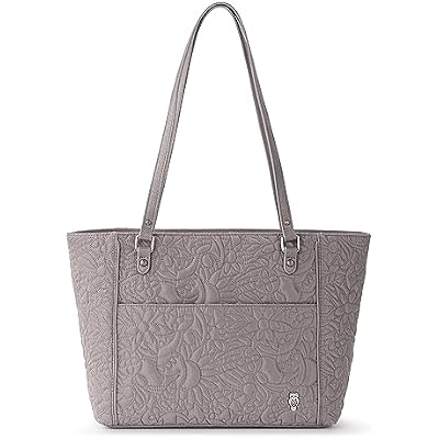 Sakroots Metro Tote Bag in Eco-Twill with Dual Shoulder Straps, Mushroom Spirit Desert Quilted