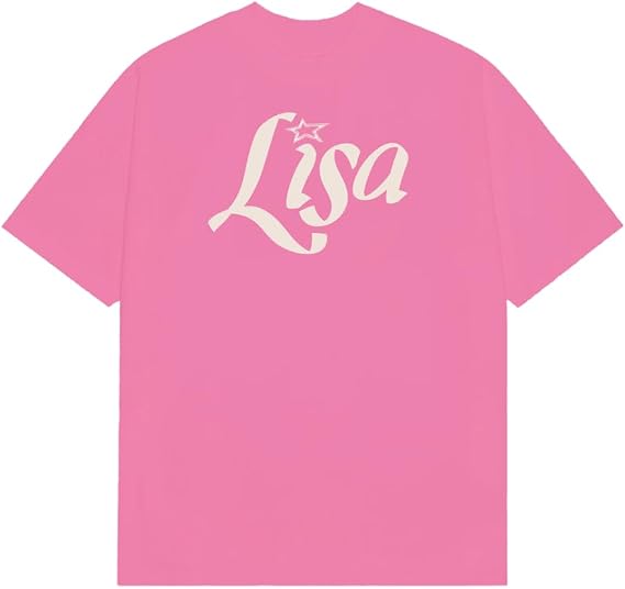 Lisa Unisex Adult Official Logo T-Shirt, Pink