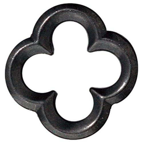 TierraCast Quatrefoil Ring Charm, 21.6mm, Black