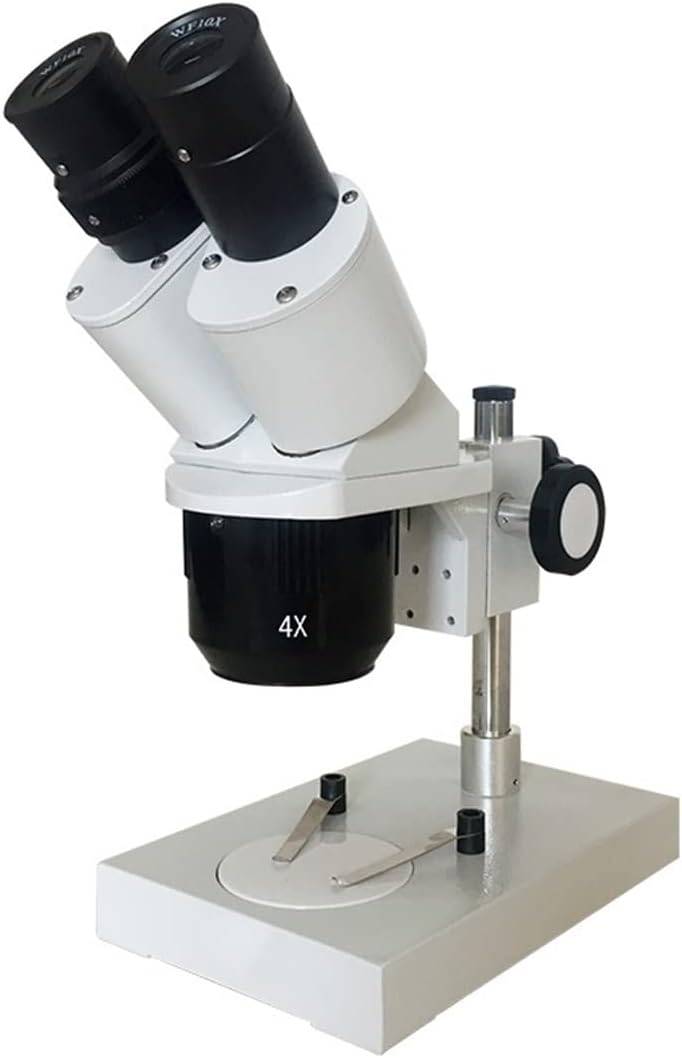 Microscope Accessory Kit Binocular Industrial Microscope with 20x-40x Stereo Microscope Ring Light Microscope Slide Without Light