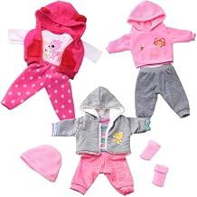 UNICORN ELEMENT 9PCS 16-18 Inch Baby Doll Clothes Set - Magic Tape Design Cute Outfits for Reborn Baby Dolls, 3+ Age (No Doll Included)