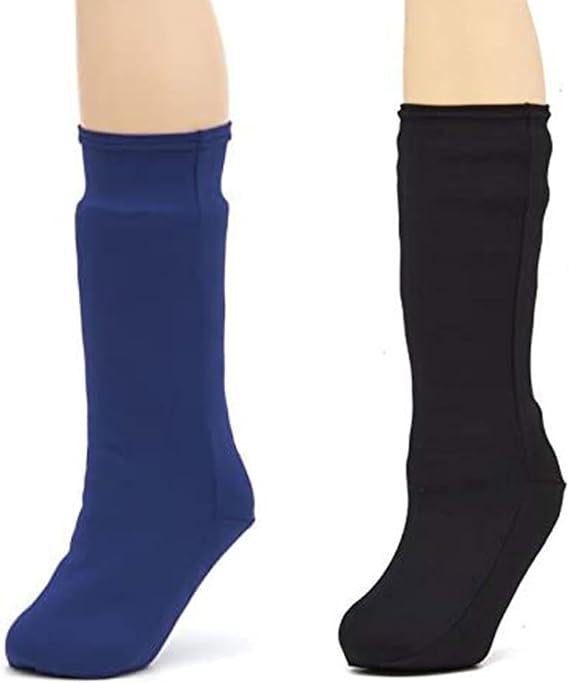 CastCoverz! Fashionable Leg Cast Cover Bundle - Includes 1 Black Cast Cover and 1 Navy Cast Cover - Medium Short - Below The Knee - Decorative and Washable - Made in USA - 2-Pack