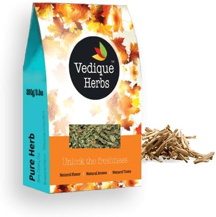 Organic Shatavari Root (Asparagus racemosa) - 250g (8.8oz) | Raw, Crude, Dried | T-Cut | Premium Grade