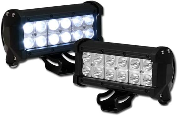 Universal 7" Pair Rectangular 36W Cree LED Driving Fog Light Lamp For Bumper Hood Work Bar Off Road Roof Rack Utility Cross Bar