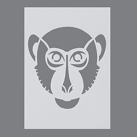 Efco Macaque Stencil in 1 Design, Plastic, Transparent, A5
