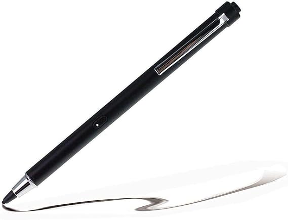 Black Fine Point Digital Active Stylus Pen - Compatible With ApoloSign 10.1 Inch Android Tablet