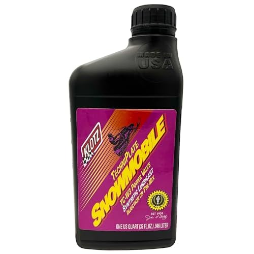 Klotz Snowmobile TechniPlate Synthetic PremixInjector Oil for 2-Stroke Engines 1 Quart KL-215
