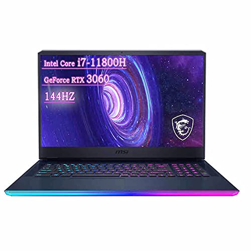 MSI GE76 Raider Gaming Laptop Intel Core i7-11800H, GeForce RTX 3060, 17.3 FHD 144HZ, 16GB RAM 1TB NVMe SSD, Wi-Fi6, Windows 10 32GB RAM2TB PCIe SSD